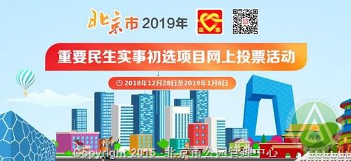 北京市2019年重要民生实事初选项目网上投票活动