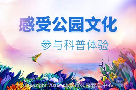 感受公园文化·参与科普体验