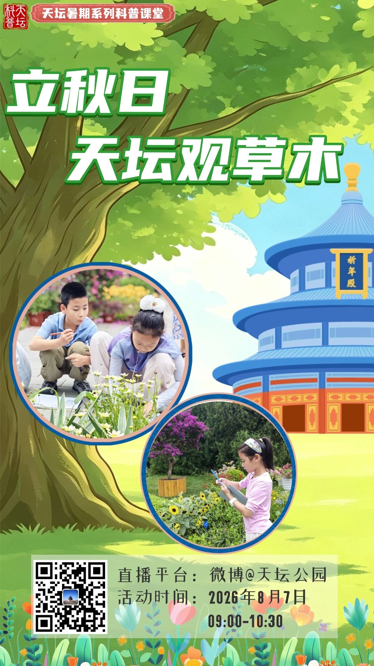 立秋日天坛观草木
